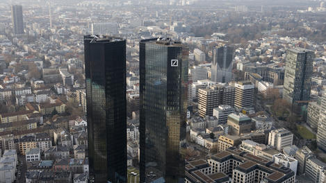 City from Frankfurt Main Tower observation deck.