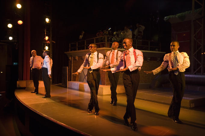 Musical "Five Guys Named Moe" at The English Theatre.