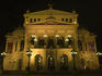 Alte Oper Opera House at night.