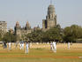 Cricket match at Azad Maidans in Fort.