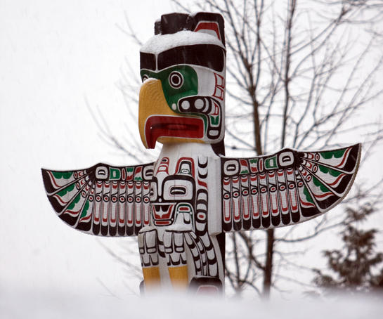 Totem in Stanley Park.