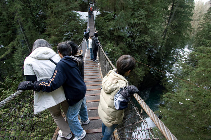 Suspension bridge, Lynn Canyon Park.