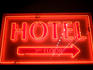 Neon sign, Lonsdale Quay Hotel.