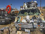Automobile art at Goldfield Ghost Town, near Las Vegas.