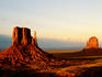 Monument Valley in late afternoon.