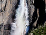 Yosemite Falls in winter.