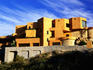 House on hillside.