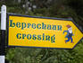 Leprechaun Crossing sign at Ladies View.