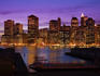 Lower Manhattan Skyline at twilight.