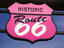 Sign for historic Route 66.