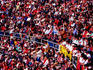 Bullfighting crowd in Plaza de Toros.