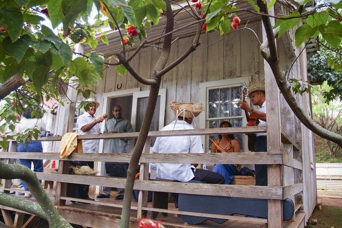 Puerto Rican Day at Hawaii's Plantation Village.