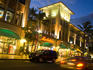 Evening at Aloha Tower Marketplace at Pier 9, downtown Honolulu.