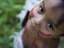 Amazonian girl in Amazon rainforest village.