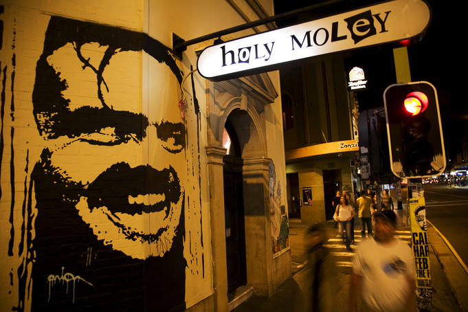 Holey Moley boutique clothes shop on King Street, Newtown.