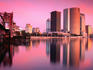 A surreal light over the Hillsborough River and Tampa skyline, Florida
