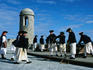 Historical re-enactors at Castillo de San Marcos National Monument, the USA's oldest masonry fort, St Augustine, Florida