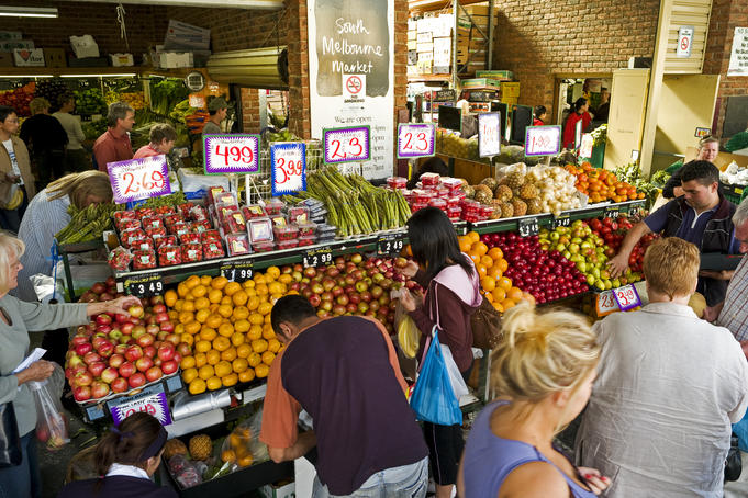 South Melbourne Market.