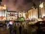 On the Bund at night.