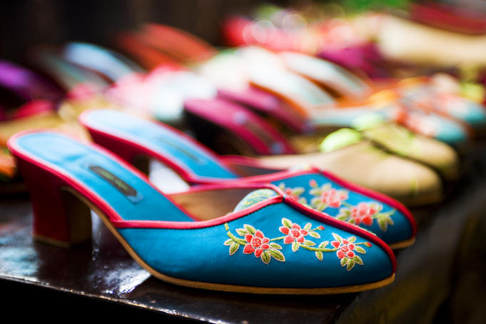 Shoes in Suzhou Cobblers, the Bund.