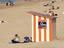 Wooden beach hut, Belgium