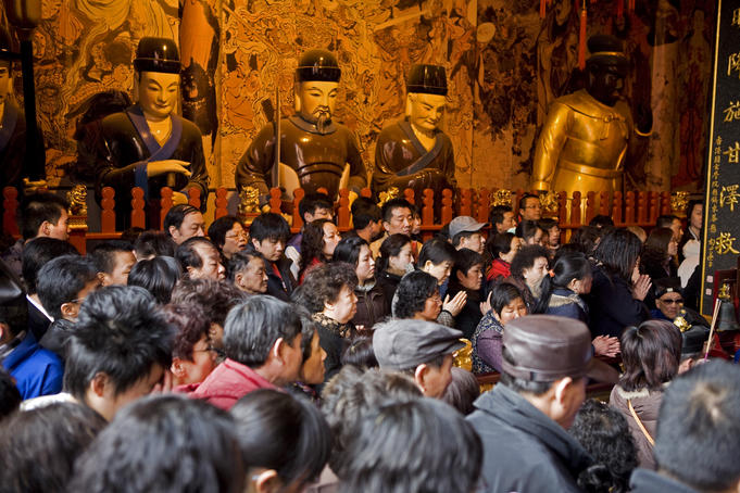 Ceremony at Temple of the Town Gods in Old Town.