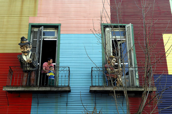 Balconies in El Caminito.