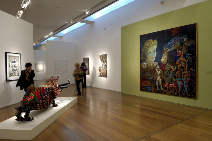 Interior display at Malba (Latin American Art Museum of Buenos Aires).