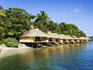 Fares or waterfront bungalows overlooking Vila Bay.