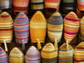 Shoes in shop in Marrakesh souq.