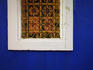 Window detail in villa in Majorelle Garden.