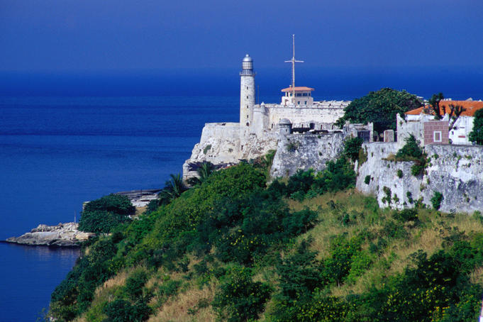 El Castillo del Morro, overlooking the Straits of Florida: seen from the Fortaleza de San Carlos