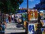 Paintings for sale at the daily Art Market in Colonial Havana