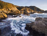 Waves surging at Soberannes State Park.