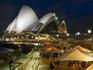 Sydney Opera House at dusk.