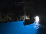 Rowboat inside Blue Grotto.