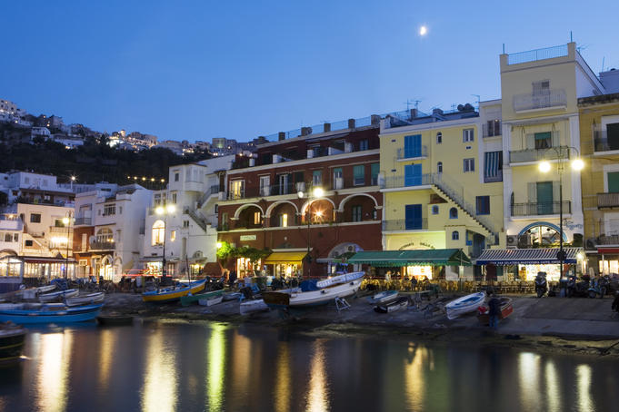 Marina Grande at dusk.