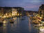 Grand Canal at dusk, seen from Rialto Bridge.