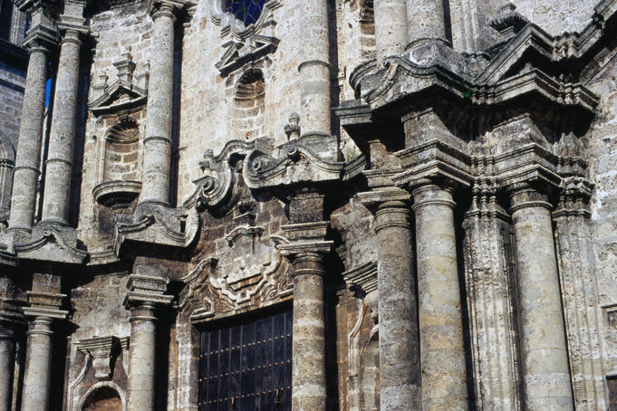 The Catedral de San Cristobal de La Habana, a baroque construction begun in 1748