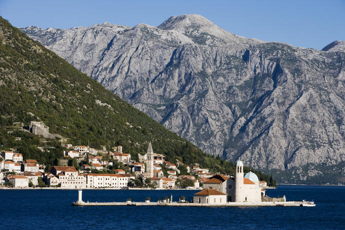 Our Lady of the Rocks Church, in Kotor Fjord.