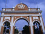 The triumphal arch, at one end of the Jose Marti Park, dedicated to Cuba independence won in 1902