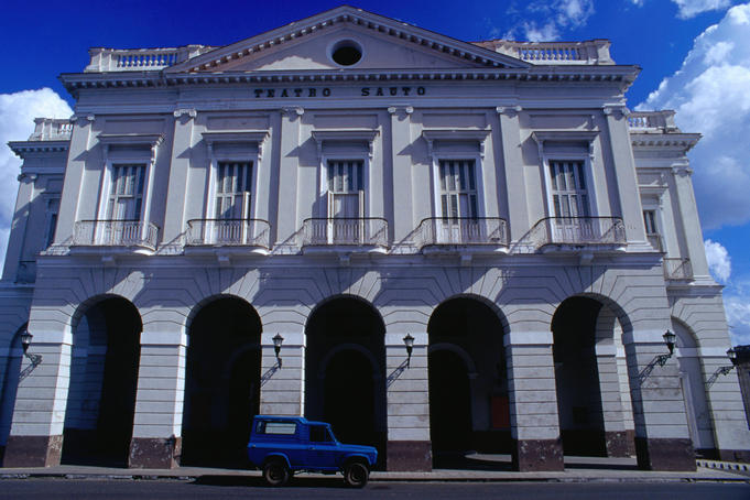 The neoclassical Teatro Sauto built in 1862