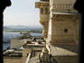 view of Lake Pichola from the City Palace. Udaipur, Rajasthan. India