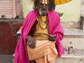 Sadhu on steps of Jagdish Temple.