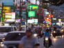 Traffic on road behind Patong Beach.