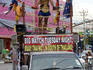 Advertising Thai boxing match.