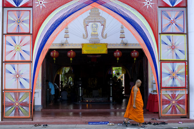 Monk at Wat Phra Thong.