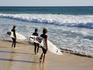 Surfers at Trigg Beach.