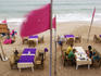 Beachside dining at Hat Lamai.