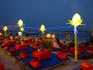 Tables on beach in front of Ark Bar, Hat Chaweng.